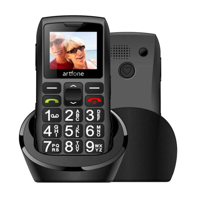 Téléphone Portable Senior Débloqué avec Grandes Touches, Bouton SOS