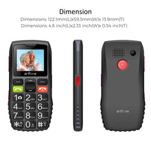 Téléphone Portable Senior Débloqué avec Grandes Touches, Bouton SOS